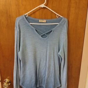 Ruff Hewn V-Neck Long Sleeve Top